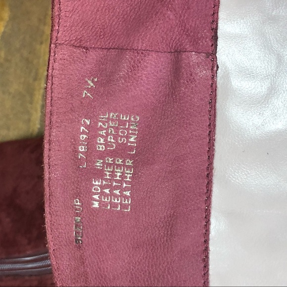 Kenneth Cole Purple Suede Pointed Heeled Boots - Picture 7 of 8